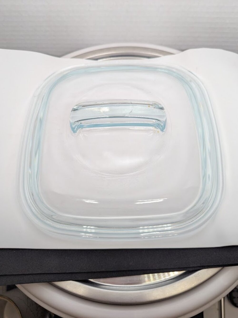Pyrex 648C Square Clear Glass Replacement Lid 1.5 Qt 7 1/2"